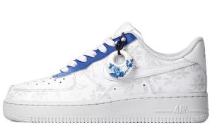 Мужские кроссовки для скейтбординга Nike Air Force 1 Low, белый/синий