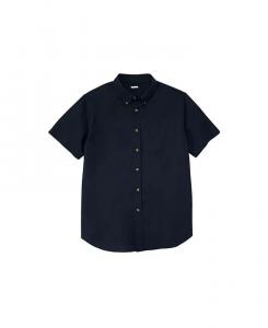 Мужская спортивная рубашка с коротким рукавом для больших и высоких людей, не мнется KingSize, черный