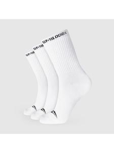 Носки для тенниса унисекс, 3 шт., цвет: белый/белый/белый SMILODOX