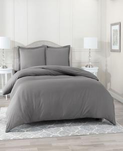 Комплект постельного белья Neslt Super Soft Double Brushed Microfiber, 3 предмета, размер Queen Nestl, цвет charcoal