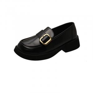 WUJI Лоферы женские матово-черные, глянцево-черные