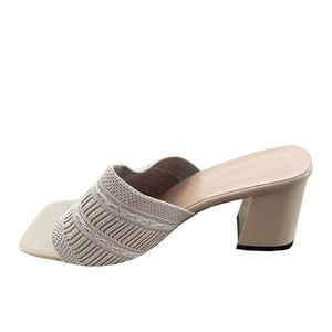 Тапочки-слайды женские, с защитой от запаха, светло-серые CAOT, Light Gray 5.5Cm