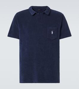 Рубашка-поло из хлопковой махровой ткани Polo Ralph Lauren, Newport Navy