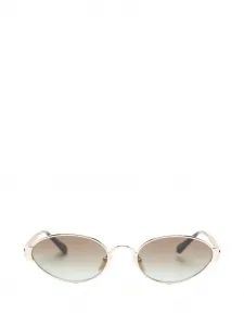Солнцезащитные очки с овальной оправой Chloé, золотой