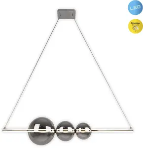 Подвесной светильник Näve Nova, chrom / smoky