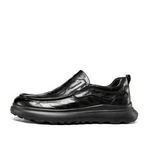 YEARCON Повседневные кожаные туфли мужские низкие коричневые и черные, цвет Black