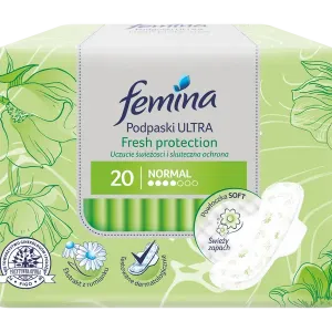 Гигиенические прокладки, 20 шт./1 упаковка. Femina Fresh protection