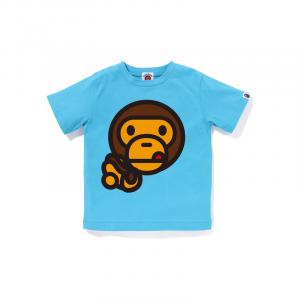 Детская футболка A BATHING APE, белая WHX