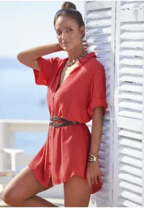 Блузка на пуговицах Lascana, Korallrot