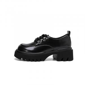 DAPHNE Лоферы женские, черные/бежевые