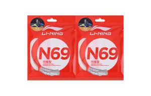 Прочные эластичные струны для бадминтона, 2 штуки LINING, белый