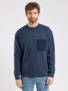 Хлопковый свитшот с логотипом Armor Lux, Navy