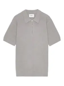 Рубашка поло на молнии NN07, серый