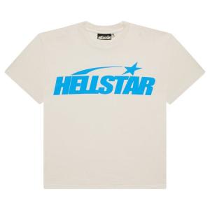 Футболка Hellstar Classic T-Shirt (Regular Print), цвет White/Blue