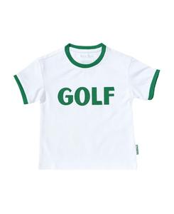 Детская футболка унисекс с круглым вырезом для игры в гольф, зеленая Bits & Bows, Green
