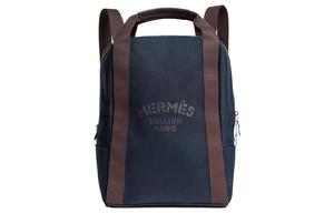 HERMES Хлопковый рюкзак унисекс с подкладкой из телячьей кожи