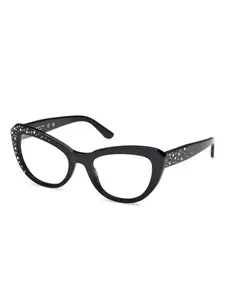 Очки в геометрической оправе GUESS EYEWEAR, черный