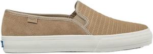 Женские модные кроссовки Keds Double Decker с блестками, Taupe Suede