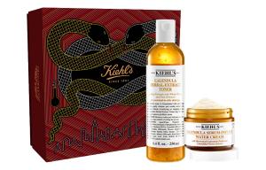 Kiehl's Клюанши новогодний лимитированный золотой чаша цветок успокаивающий набор для ухода за кожей увлажнение контроль жира 250мл+50мл