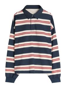 Рубашка Bershka, темно-синий