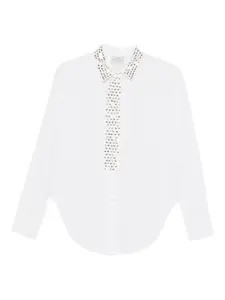 Рубашка с декорированным воротником Forte Forte, белый