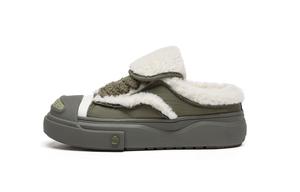 Теплые и износостойкие низкие женские кроссовки для скейтбординга UNNAMED FORCES, Green