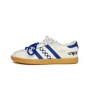 Adidas Originals Stadt Blue Plaid Abrasion Resistant Low top German Army Trainers Unisex Blue