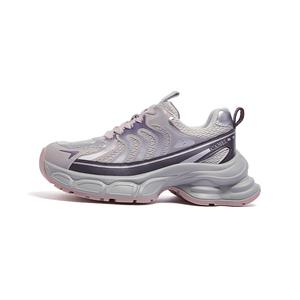 CAMEL Дышащие утолщенные кроссовки для увеличения роста женские серебристо-фиолетовые, цвет Silver Purple