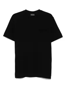 Футболка с логотипом EMPORIO ARMANI, черный