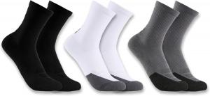 Носки Carhartt Unisex Force Midweight с логотипом Crew, 3 шт. в упаковке, Assorted 01