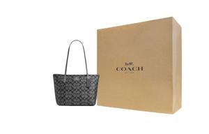 COACH Сумка-шоппер из искусственной кожи Фиона унисекс металлик