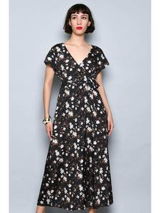 Длинное платье Tarifa, черный/цветной