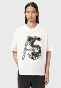 Футболка с принтом команды scale Allsaints, Chalk White