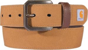 Carhartt Men's Casual Rugged Duck Canvas Belts, Carhartt Brown