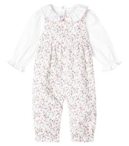 Детский комбинезон из хлопкового вельвета с вышивкой Patachou, Botanical Liberty F25-32