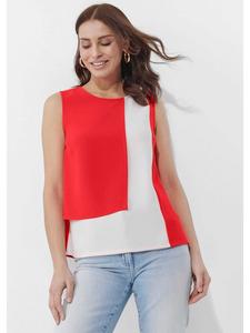 Alba Moda Блузка кораллово-кремового цвета