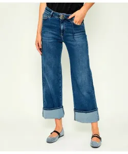 Джинсы b.up хорошие укороченные h. Flare fit Liu Jo, синий