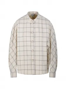 Рубашка с воротником-стойкой Forte Forte, бежевый