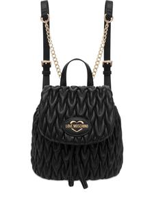 Love Moschino стеганый рюкзак, черный