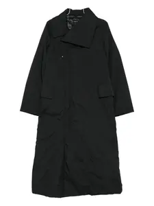 Плащ с асимметричным воротником Y-3, черный