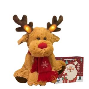 Очаровательные рождественские олени плюшевые куклы высотой 30 см OU DI PIG