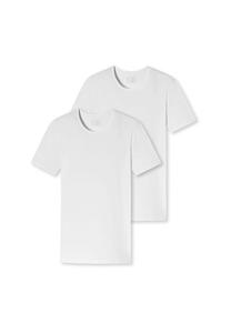 Майка/Рубашка с коротким рукавом 2 шт. в упаковке - 95/5 - органический хлопок Schiesser, белый