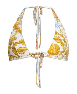 Подводный барокко металлический верх от бикини Versace, мультиколор