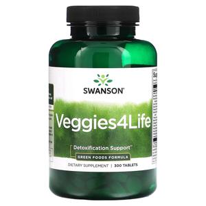 Добавка Swanson Veggies4Life, 300 таблеток
