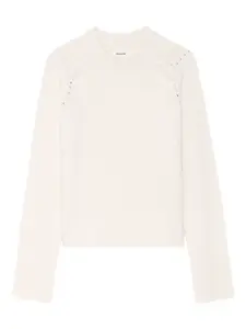 Украшенный свитер с круглым вырезом Zadig&Voltaire, белый