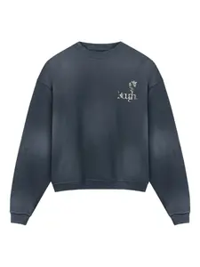 Толстовка с цветочным принтом ROUGH., синий