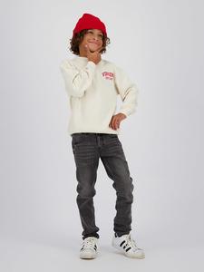 Джинсы облегающего кроя антрацитового цвета Vingino