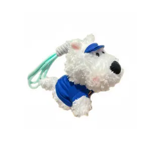 Плюшевый кулон щенок вест хайленд уайт терьер высота 13см 77 SEVEN DREAM, синий