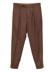 Плиссированные брюки Chiaia Berwich, коричневый