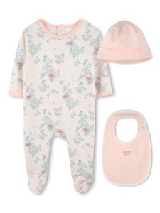 Kenzo Kids пижама с цветочным принтом, белый